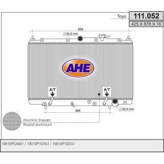 111052  Rad. HONDA Shuttle III AT