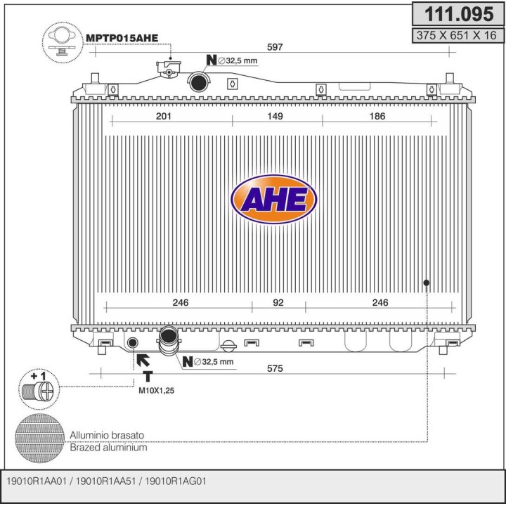 111095  HONDA Civic VIII 1.6/1.8 Vtec +/-AC  12-