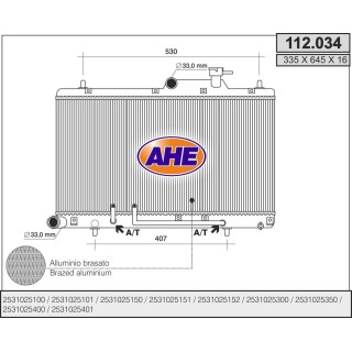 112034  RAD HYUNDAI Accent III 1.3-1.5-1.6 AT +/-AC