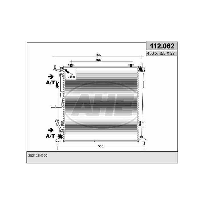 112062  RAD HYUNDAI i30 1.6 CRDI VGT - 2.0 CRDI VGT    AT