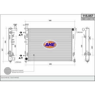 115057  KIA Cerato/Forte 1.6/2.0 +/-AC M/AT   09-