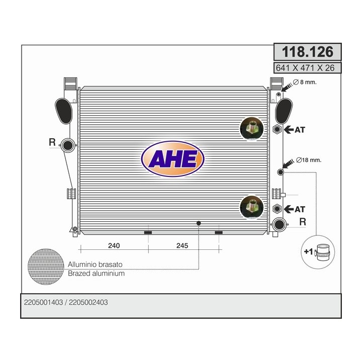 118126  MERCEDES W220 S 280-320    AT   +/- AC