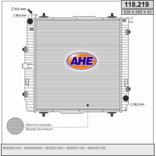 118219  RAD MERCEDES W463 G230/G270CDi/G280CDi/G300/ 89-