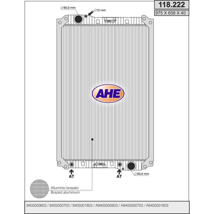 118222  RAD MERCEDES V.I. Axor/Axor 2 +/-AC M/AT 02.02-