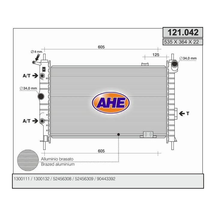 121042  OPEL Astra F 1.6-1.8-2.0-1.7D
