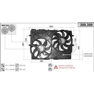 309309/O  FAN FIAT Ducato -- 2006/BOXER/Jumper