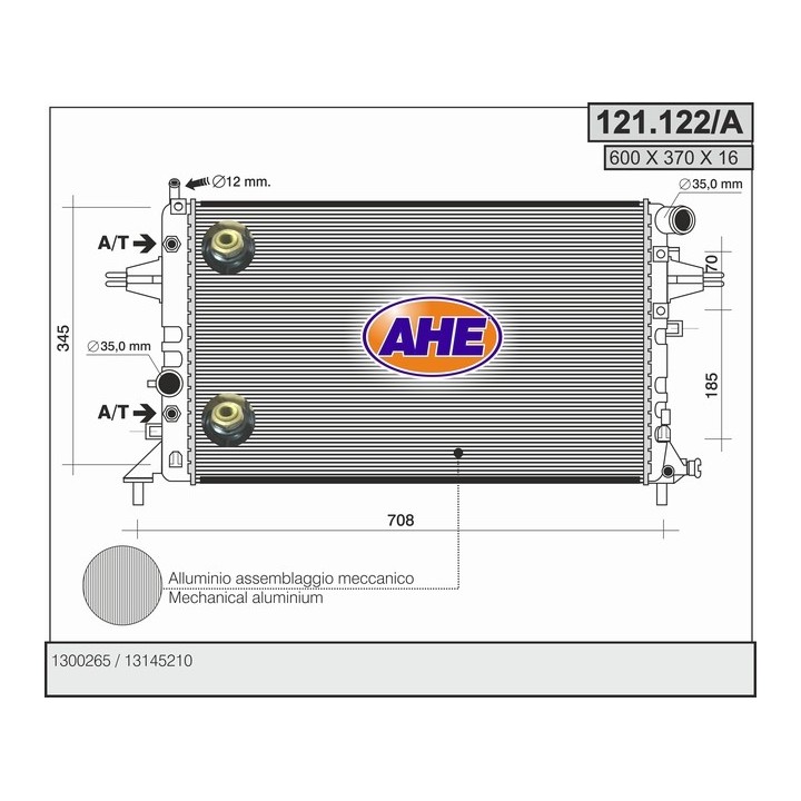 121122/A  OPEL Astra M 1.4-1.8 16V    M   +/- AC