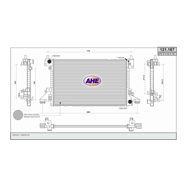 121167  RAD  OPEL/CHEVROLET Ampera/Volt EV150 AC AT  11-