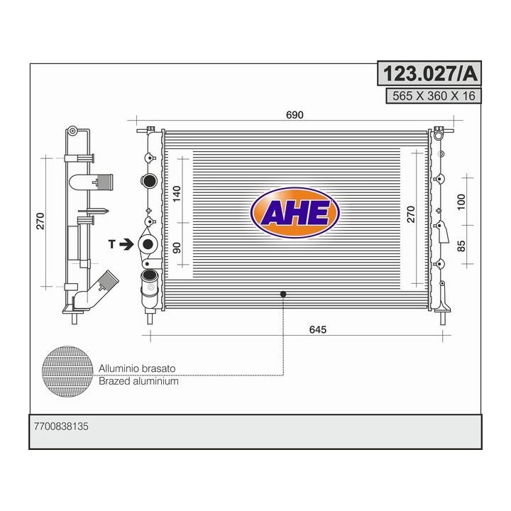 123027/A  RENAULT Megane 1.4-1.6-2.0-1.9 Dti-1.9 dCi