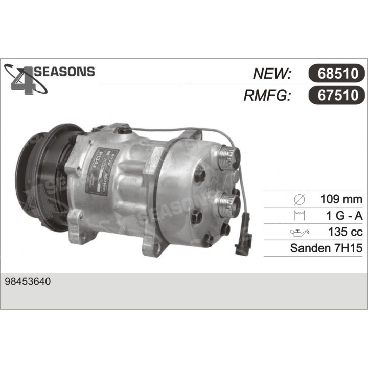 67510  COMPRESOR  FIAT CROMA/THEMA