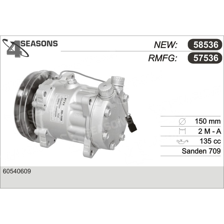 57536  COMPRESOR  ALFA 164:V6/TURBO/QDF