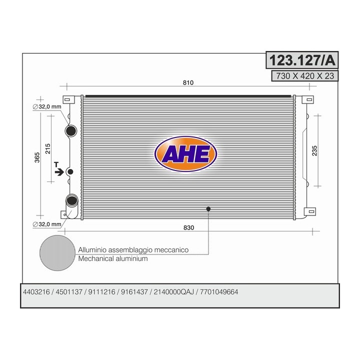 123127/A  OPEL Movano 2800/3300/3500 1.9-2.2-2.5-2.8 Dti