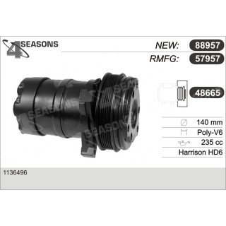 57957  COMPRESOR  BUICK/OLDS/PONTIAC