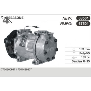 67501  COMPRESOR  RENAULT TWINGO