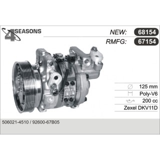 67154  COMPRESOR  NISSAN MICRA K11 92-