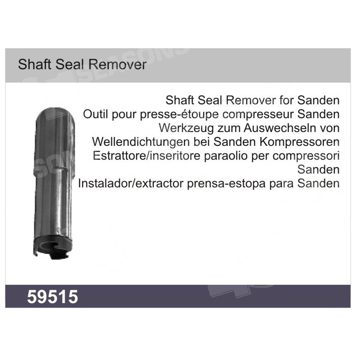 59515  HERRAMIENTA INSTALADOR - EXTRACTOR DE RETENES/PRENSAS DE COMPRESOR SANDEN