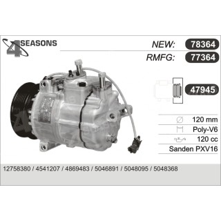 77364  COMPRESOR  SAAB 95 DENSO