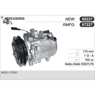 67227   SS SV06E 1A 110MM ST12 12V XXXX KUBOTA