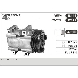 57141  COMPRESOR  FORD TRUCKS
