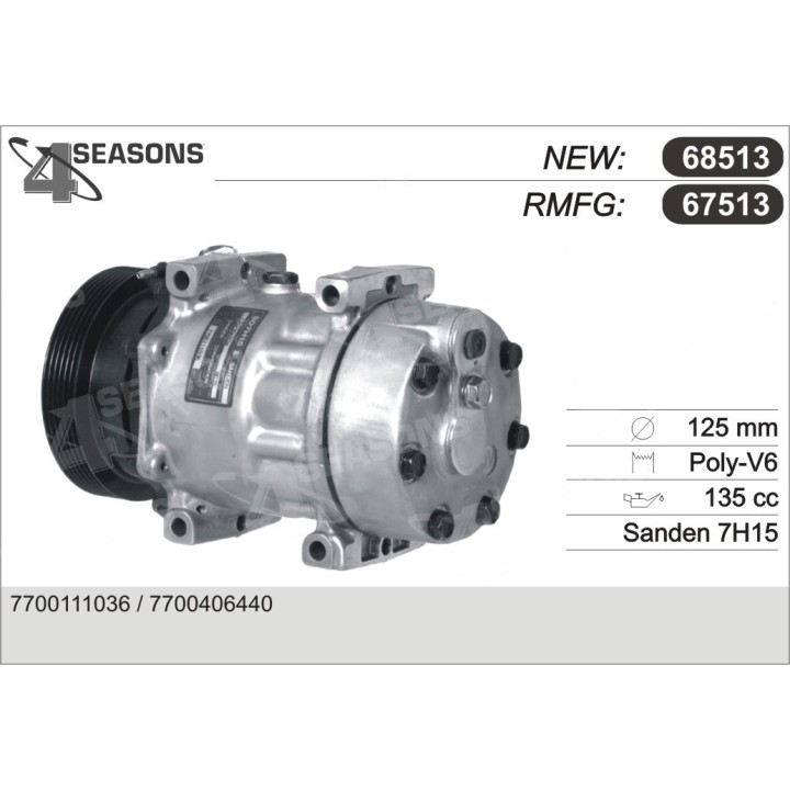 67513  COMPRESOR  RENAULT LAGUNA