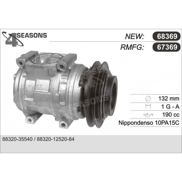 67369  COMPRESOR  TOYOTA HILUX