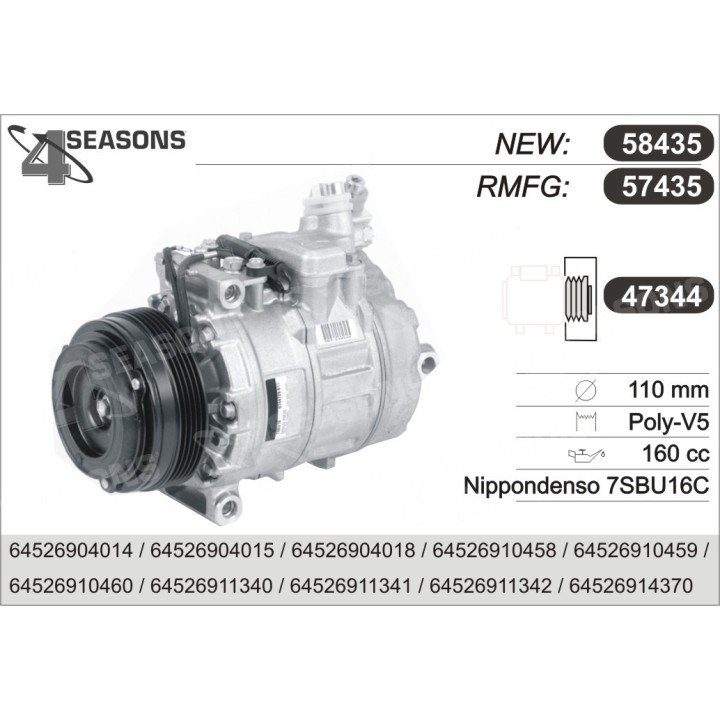 57435  COMPRESOR  BMW3-5