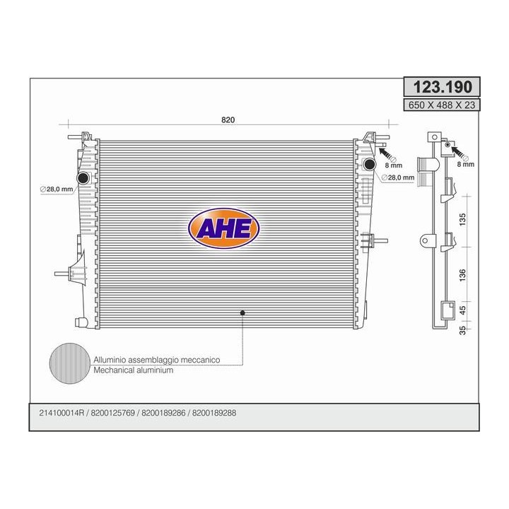 123190  RENAULT Megane III 1.6 16v +/-AC 08-