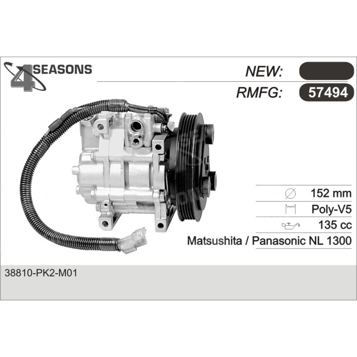 57494  COMPRESOR  HONDA PRELUDE