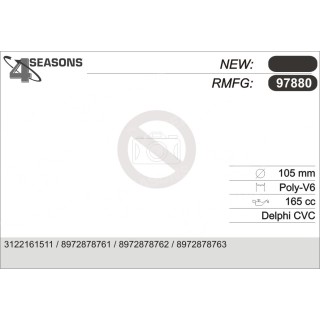 97880  COMPRESOR  HONDA CIVIC 1.7 CTDI 02-