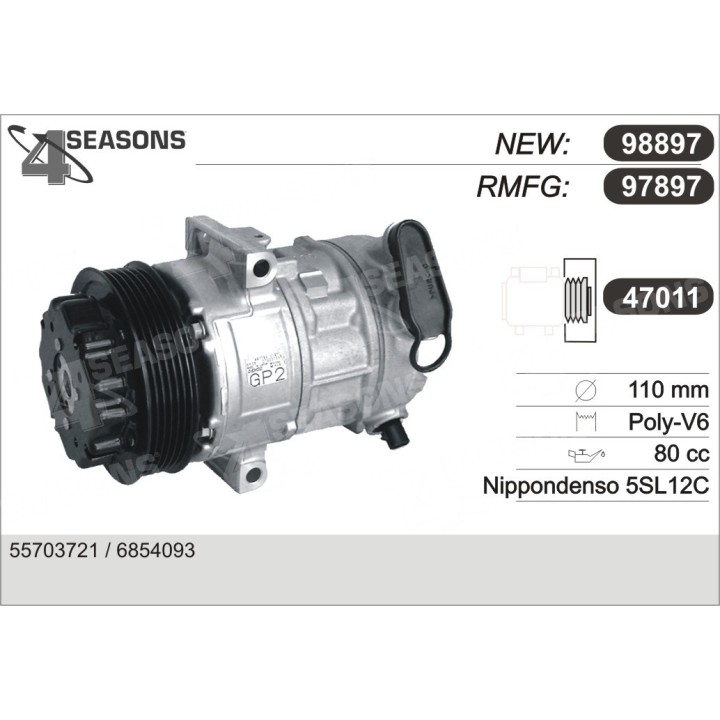 97897  COMPRESOR  OPEL CORSA D 1.7 CDTI 06-