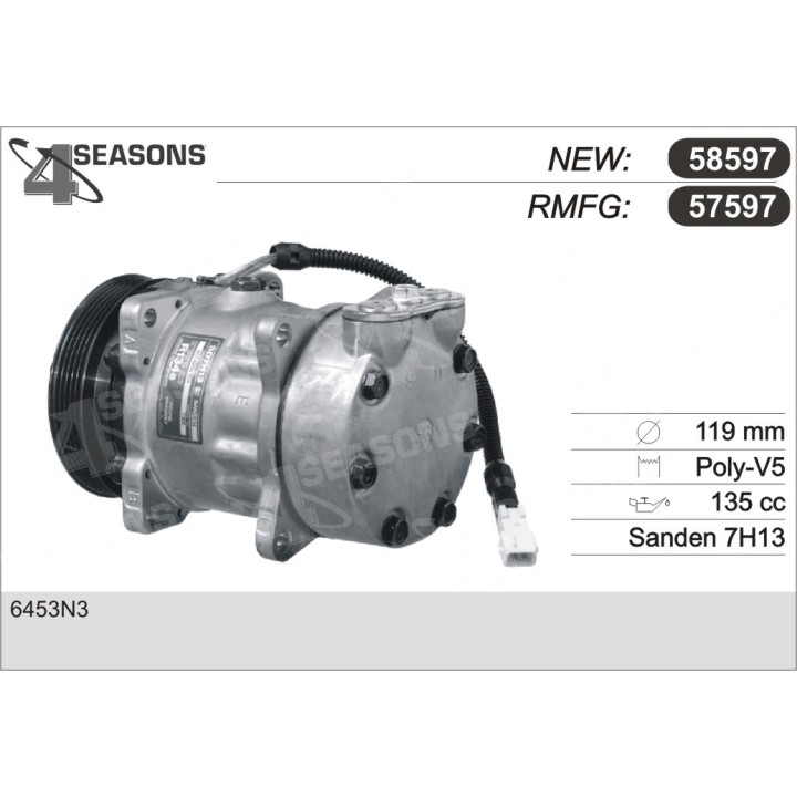 57597  COMPRESOR  CITROËN AX II/ZX/205/306