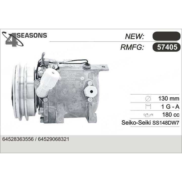 57405  COMPRESOR  BMW E32 SS148DW7