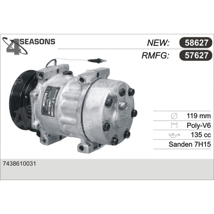 57627  COMPRESOR  RENAULT LAGUNA