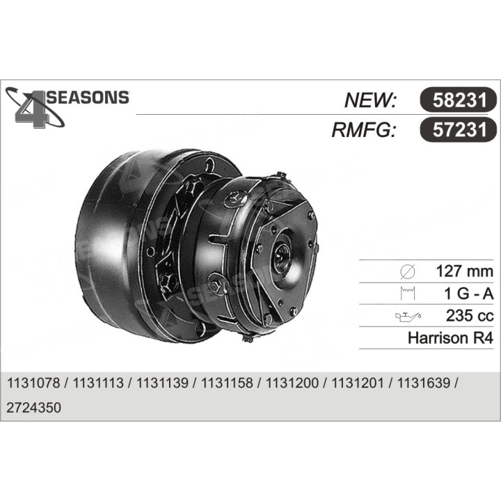 57231  COMPRESOR  MASSEY FERGUSON COMBIN 8500 SERIES