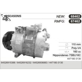 67462  COMP.BMW E38-E39-X5 3.0D PK5 RQ