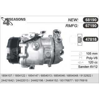 67190  COMPRESOR  OPEL ASTRA