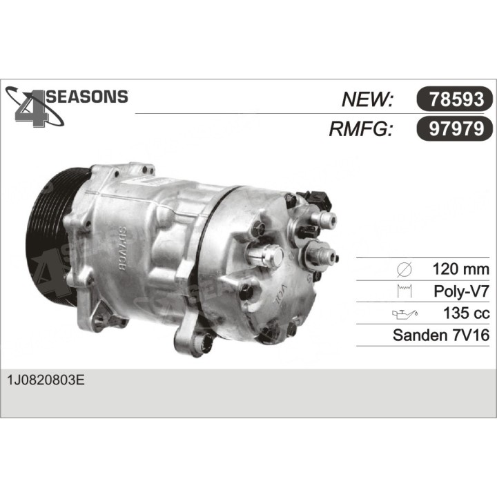 97979  COMPRESOR  GOLF IV VR6 99-