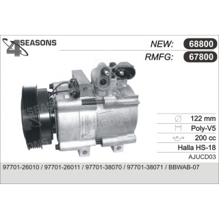67800  COMPRESOR   HYUNDAI SANTA FE