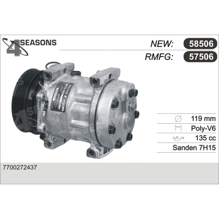 57506  COMPRESOR  RENAULT CLIO