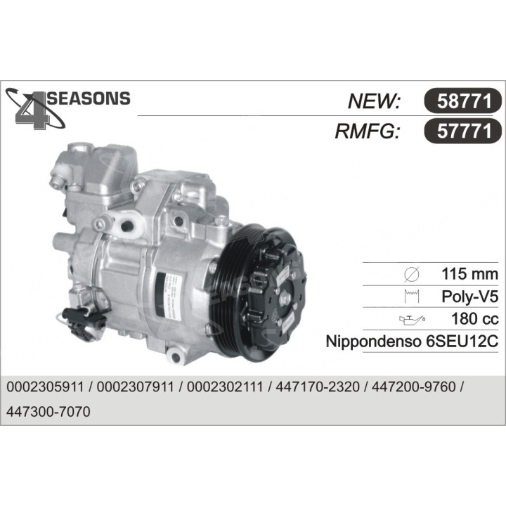 57771  COMPRESOR   MB A CLASS