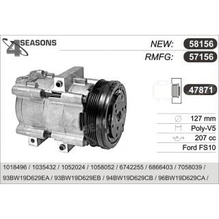 57156  COMPRESOR  FORD MONDEO I/II DIESEL