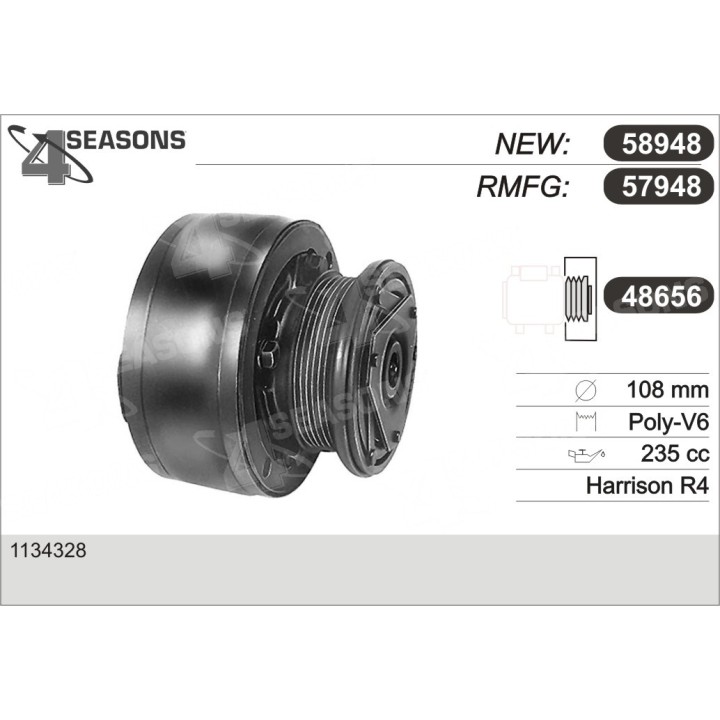 57948  COMPRESOR  CHEVROLET BLAZER/GM TRUCKS/OLDSMOB