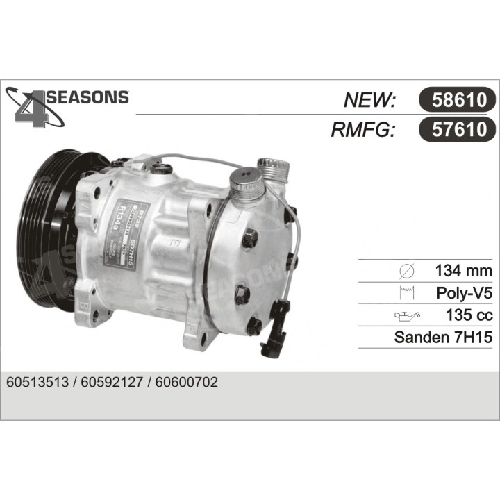 57610  COMPRESOR  ALFA 155/164 TWINSPARK