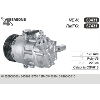 67431  COMPRESOR  BMW E46 316 / 318 01-