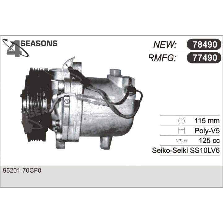 77490  COMPRESOR  SUZUKI GD VITARA 98-