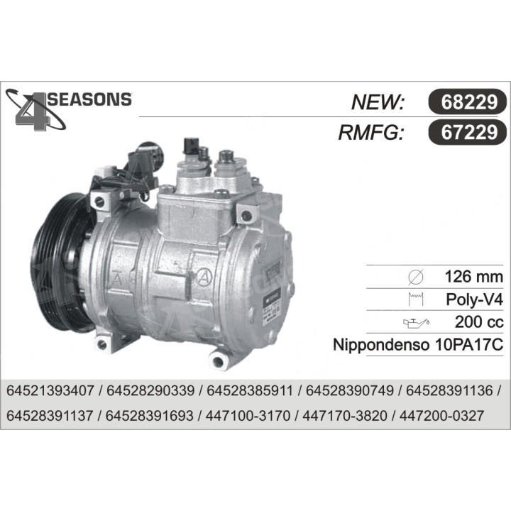 67229  COMPRESOR  BMW E34 91-95