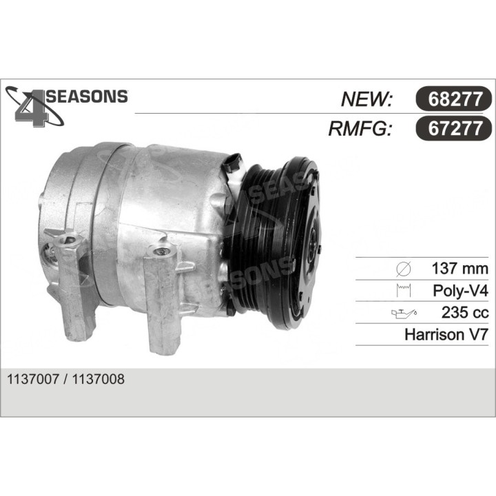 67277  COMPRESOR  GM CORVETTE 97-00