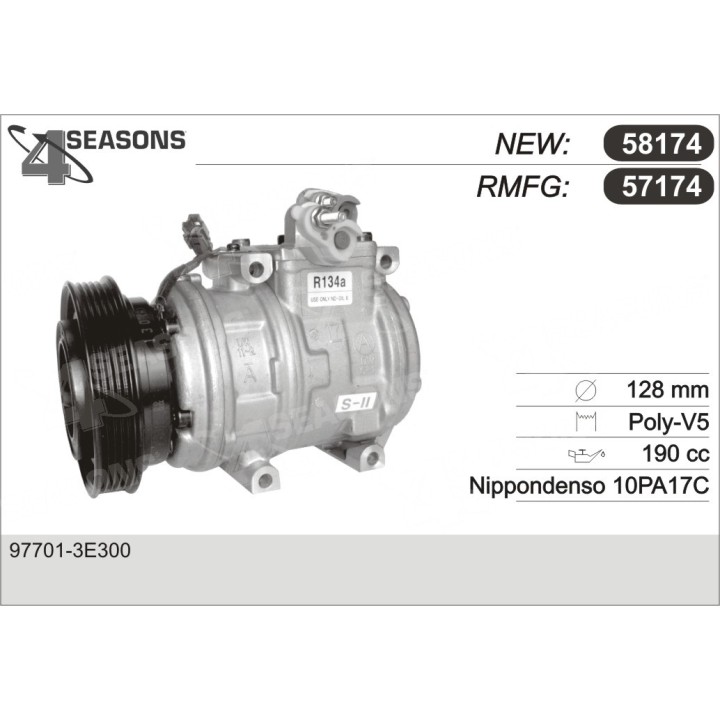 57174  COMPRESOR  KIA SORENTO 2.4 02-