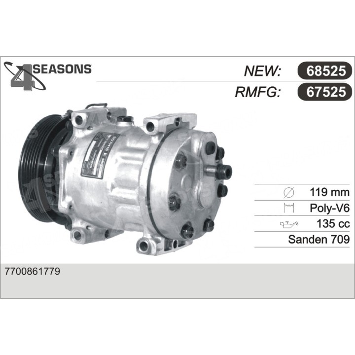 67525  COMPRESOR  RENAULT CLIO