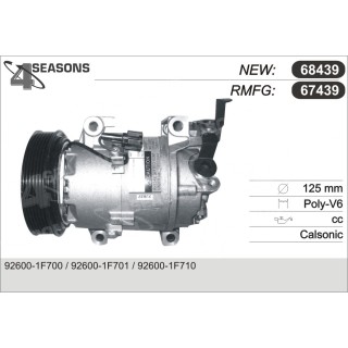 67439  COMPRESOR  NISSAN MICRA K11 1.4 00-03